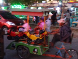pedal-powered car ride