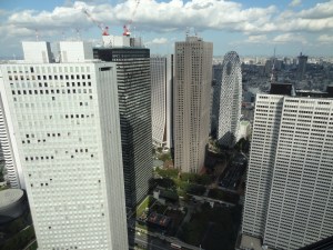 View from atop the north tower of the Metropolitan Building